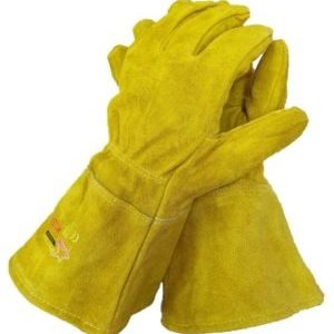8" Yellow Lined Elbow Welding Glove